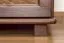 Schmaler Kleiderschrank | 2 Drehtüren | 2 Schubladen | 1 Fach | mit Kleiderstange | 80 cm breit | Massivholz | Farbe: Nuss Abbildung