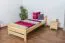 Bettrahmen für Kinder / Kinderbett 90 x 200 cm | Massivholz: Kiefer | Natur Lackiert Abbildung