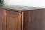 Kleiderschrank | 1 Drehtür | 4 Schubladen | mit Kleiderstange | 90 cm breit | Massivholz Kiefer | Farbe: Nuss Abbildung