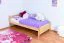 Bettrahmen für Kinder / Kinderbett 100 x 200 cm | Massivholz: Buche | Natur Lackiert Abbildung