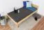 Bettrahmen für Kinder / Kinderbett 100 x 200 cm | Massivholz: Kiefer | Natur Lackiert Abbildung