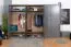 346 cm breiter Kleiderschrank mit 6 Türen | Farbe: Grau Abbildung