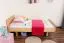 Bettrahmen für Kinder / Kinderbett 90 x 200 cm | Massivholz: Buche | Natur Lackiert Abbildung