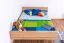 Bettrahmen für Kinder / Kinderbett 140 x 200 cm | Massivholz: Buche | Natur Lackiert Abbildung