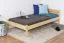Bettrahmen für Kinder / Kinderbett 100 x 200 cm | Massivholz: Kiefer | Natur Lackiert Abbildung