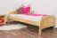 Bettrahmen für Kinder / Kinderbett 90 x 200 cm | Massivholz: Kiefer | Natur Lackiert Abbildung