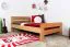 Bettrahmen für Kinder / Kinderbett 120 x 200 cm | Massivholz: Buche | Natur Lackiert | besonders hohe Qualität Abbildung
