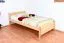 Bettrahmen für Kinder / Kinderbett 100 x 200 cm | Massivholz: Buche | Natur Lackiert Abbildung