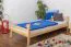 Bettrahmen für Kinder / Kinderbett 90 x 200 cm | Massivholz: Kiefer | Natur Lackiert Abbildung