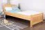 Bettrahmen für Kinder / Kinderbett 90 x 200 cm | Massivholz: Kiefer | Natur Lackiert Abbildung