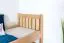 Bettrahmen für Kinder / Kinderbett 80 x 200 cm | Massivholz: Buche | Natur Lackiert Abbildung