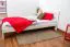 Bettrahmen für Kinder / Kinderbett 90 x 200 cm | Massivholz: Kiefer | Weiß Lackiert Abbildung