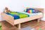 Bettrahmen für Kinder / Kinderbett 140 x 200 cm | Massivholz: Buche | Natur Lackiert Abbildung