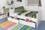Buche Stauraumbett 90 x 200 cm Weiß Abbildung