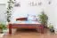 Holzbett 160 x 200 cm Buche massiv Dunkelbraun Abbildung