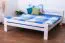 Massivholz Bettgestell Buche 160 x 200 cm Weiß Abbildung