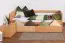 Stauraumbett Bettgestell Buche 90 x 200 cm Natur Abbildung