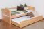 Buche Schubladenbett Bettgestell 90 x 200 cm Natur Abbildung