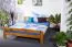 Massivholz Bettgestell Kiefer 160 x 200 cm Braun Abbildung