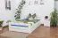Weißes Buche Bett mit Schubladen 140 x 200 cm Weiß massiv Abbildung