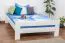 Buche Bettgestell 140 x 200 cm Weiß Abbildung