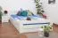 Ausziehbett 160 x 200 cm Buche Weiß mit 4 Schublade(n) Abbildung