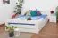 Bett ausziehbar 160 x 200 cm Buche Weiß mit 4 Schublade(n) Abbildung