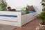Buche Bett 160 x 200 cm Weiß Abbildung