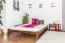 Bettgestell Kiefer 160 x 200 cm Nuss Abbildung