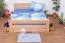 Holz Stauraumbett 160 x 200 cm Buche massiv Natur Abbildung