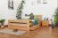 Buche Holzbett 140 x 200 cm Natur Abbildung