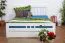 Weißes Buche Stauraumbett 160 x 200 cm Weiß Abbildung