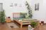 Bett 160 x 200 cm Buche massiv Natur Abbildung