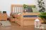Stauraumbett Buche 160 x 200 cm Natur Abbildung