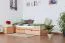Buche Stauraumbett 90 x 200 cm Natur Abbildung