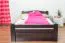Buche Bett 120 x 200 cm Schokobraun Abbildung