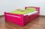 Bett Buche massiv 120 x 200 cm Rosa Abbildung
