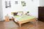 Eiche Massivholz Bettgestell 140 x 200 cm geölt Abbildung