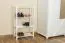 Schuhregal Kiefer Holz massiv, Farbe: Weiß 100x58x26 cm Abbildung