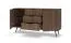 Kommode | Farbe: Eiche Dunin | 3 Schubladen | inkl. LED-Beleuchtung | 154 x 40 x 83 cm | 2 Türen | Soft-Close Funktion | 4 Fächer | Sideboard | schlanke Metallbeine