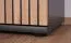 Moderne Garderobe Ringerike 04, Farbe: Anthrazit / Eiche Artisan - Abmessungen: 203 x 120 x 32 cm (H x B x T), mit Sitzkissen