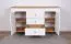 Kommode Bambey 08, Farbe: Eiche / Weiß - 90 x 144 x 44 cm (H x B x T)
