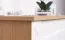 Kommode Bambey 08, Farbe: Eiche / Weiß - 90 x 144 x 44 cm (H x B x T)