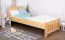 Bettrahmen für Kinder / Kinderbett 90 x 200 cm | Massivholz: Kiefer | Natur Lackiert Abbildung