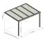 Terrassenüberdachung XL 02, Dach: 16 mm Polycarbonat klar, Grundfläche: 16,28 m² - Abmessungen: 400 x 407 cm (B x L)