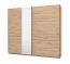 Schiebetürenschrank / Kleiderschrank | 2 Kleiderstangen | Farbe: Eiche Artisan | ABS-Kanten | Maße: 245 x 61 x 217,5 cm | 2 Fächer | für Schlafzimmer