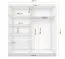 2 Meter breiter Schiebetürenschrank / Kleiderschrank mit Spiegel | Grau-Weiß / Grau | Gorski 35 | 218 x 203 x 61 cm | 2 Türen | 6 Fächer | Mehrfarbig