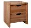 Nachtkommode metallfrei Wooden Nature 01, Eiche massiv Natur geölt - Abmessungen: 48 x 44 x 36 cm (H x B x T)