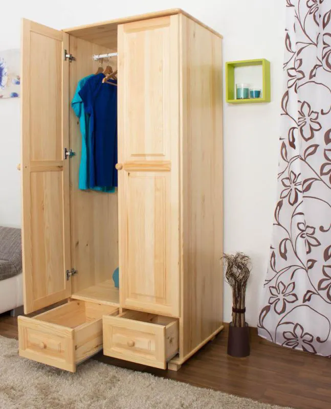 Kiefer-Schrank A-Qualität, Farbe: Natur 190x90x60 cm Abbildung