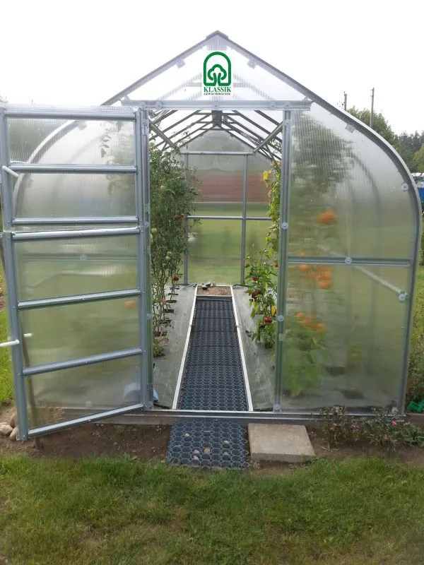 Gewächshaus 06 HKP 6 mm, Grundfläche 5 m²- Abmessungen: 200 x 250 cm (L x B)